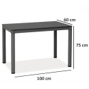 Стол обеденный SIGNAL GALANT серый/серый 100/60
